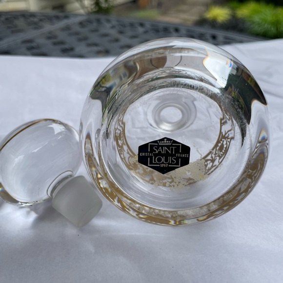 St. Louis Thistle cristal perfume bottle - Picture 7 of 8